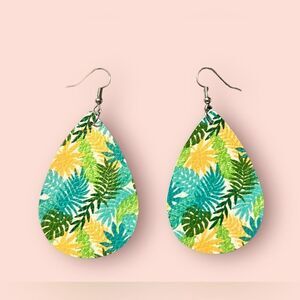 3/ $15 Brand New Faux Leather Earrings